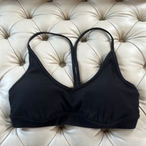 💖Alo Ribbed Blissful Bra Black Size M💖